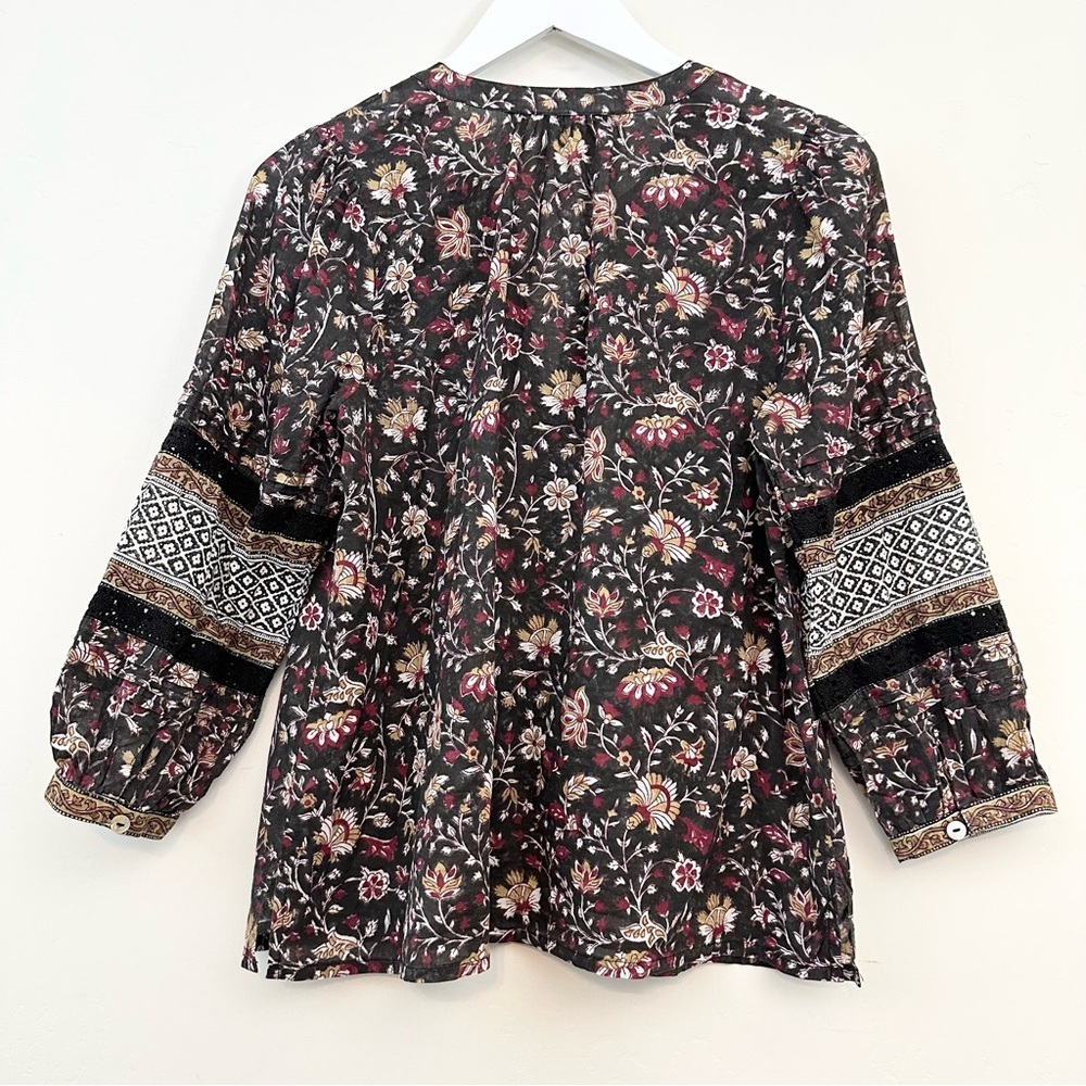 Cleobella Christy Blouse, Lolita Block Print - Picture 7 of 10